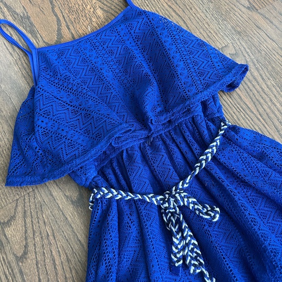 Girls Royal Blue Dress - Picture 3 of 5